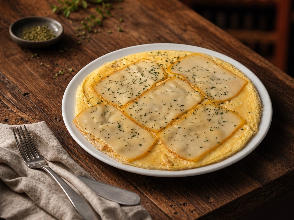 Omelet kaas d'Orval