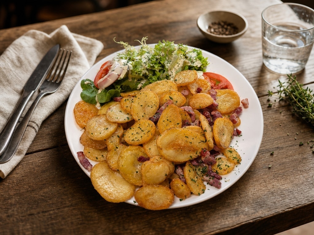 Aardappelen met spek