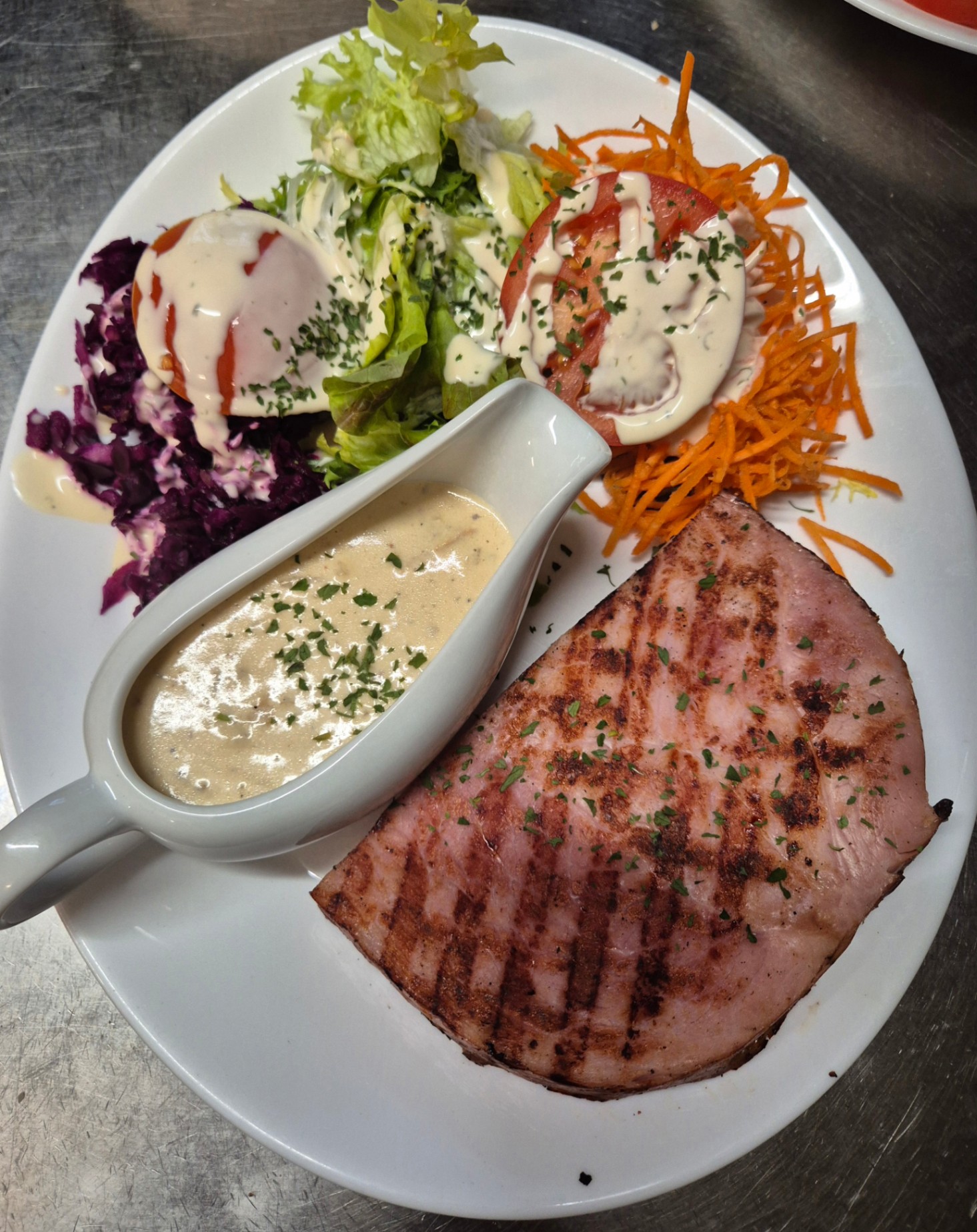 Prosciutto Brasato/Patatine Fritte