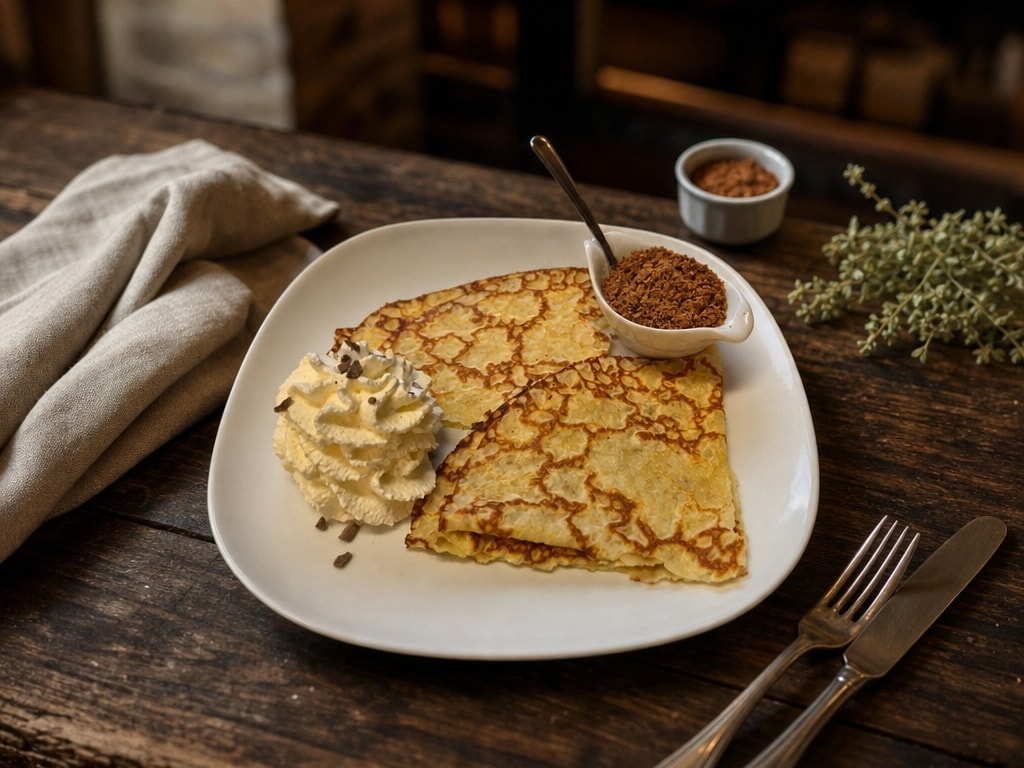 Pannenkoeken met bruinsuiker