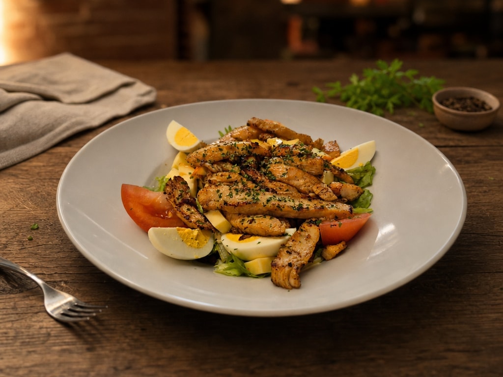 Salade composée au poulet