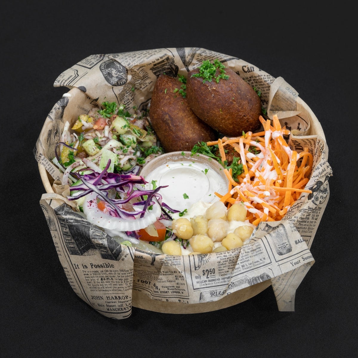 Bowl kebbés viande ou végétariens