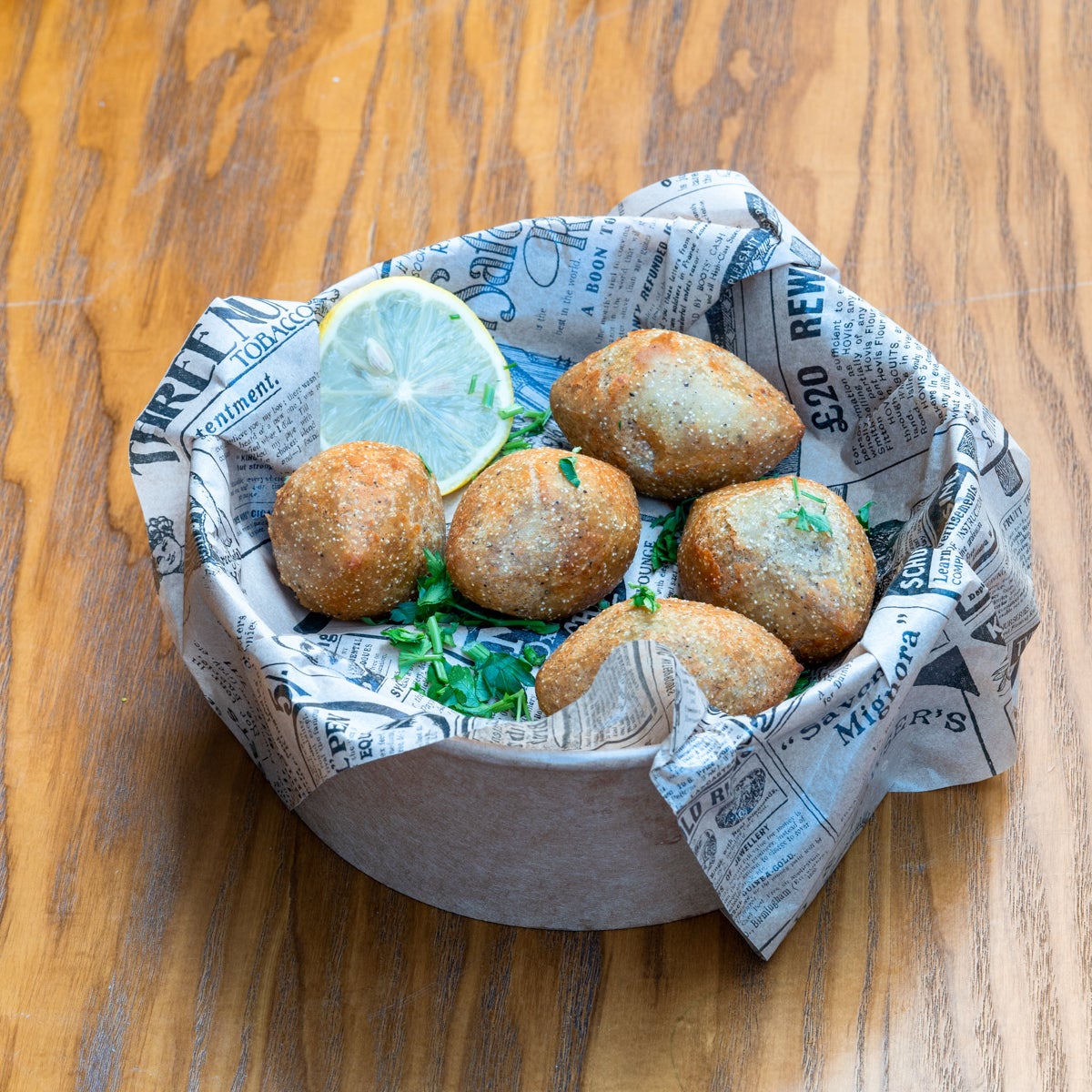 Bucket kebbés épinard