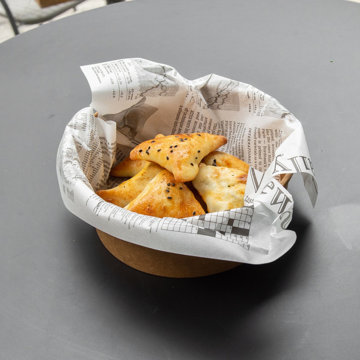 Bucket sambousaks épinard